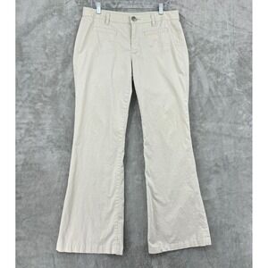 Cabi Pants 8 Tall Wide Leg Minimalist Stretch Casual Classic Pockets Tan 801L